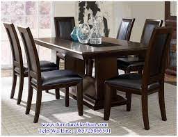 Meja kursi jati ini merupakan produksi dari mebel jepara untuk kategori furniture sebagai tambahan desain interior rumah anda. Pin Di Set Meja Makan Jati Minimalis