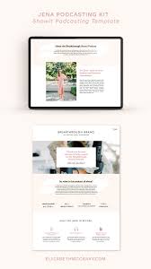 Showit Podcast Templates Grow Your Podcast With A Strategic Website Podcasts Website Template Design Life Coach Websites