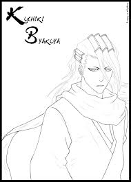 Kuchiki Byakuya Lineart By Tamptamp On Deviantart Bleach Characters Bleach Anime Anime Drawings