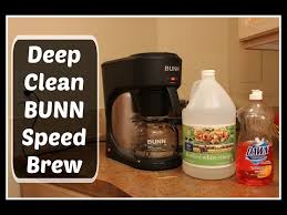 Begin the brewing cycle using the descaling mix. How To Deep Clean Bunn Speed Brew Coffee Maker Using Vinegar Youtube