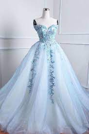 On Sale Outstanding Blue Wedding Dresses Long Wedding Dresses Wedding Dresses Lace Prom Dresses Blue Prom Dre Pakaian Pesta Model Baju Wanita Gaun Pengantin