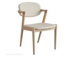 Dining Chair Replica Danish Kai Christiansen White Leather Interieur