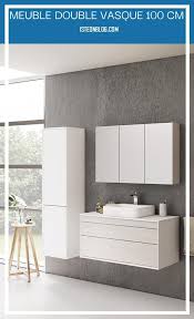 Meuble Double Vasque 100 Cm En 2020 Meuble Double Vasque Meuble Vasque Castorama Meuble Salle De Bain