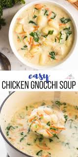 Chicken Gnocchi Soup Easy Soup Recipes Chicken Soup Recipes Easy Chicken Gnocchi