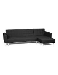 Sofas and couches by ashley homestore from the lastest styles of sleeper sofas to tufted leather couches, ashley homestore combines the latest trends with technology to give you the very best living room furniture. Sarantino Corner Faux Leather Sofa Bed Couch With Chaise Black Myer