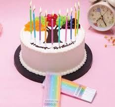Unique Birthday Birthday Cake Candles Sparklers Rainbow Birthday Candles Sparkler Candles For Cakes Wholesaler Birthday Candles Candles Rainbow Birthday Cake