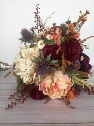 With benefits like that and a selection as vibrant as ours, it's no wonder you can find our silk rose bouquets in weddings across the country. Fall Wedding Bouquet Silk Wedding Bouquet Rustic Bridal Etsy Rustic Bridal Bouquets Silk Wedding Bouquets Bridal Bouquet