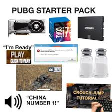 Crouch jumping in pubg is very powerful: Pubg Starter Pack Pubg