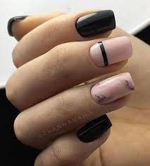 Pink And Black Acrylic Nail Designs 50 Cute Short Acrylic Square Nails Design And Nail Color Ideas For Summer Nails Page 43 Of 51 In 2020 Short Square Nails Square Nail Designs Square Nails