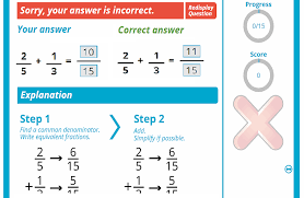 Remember, though, that (at this point) a fraction is just a number. Interactive Math Lesson Adding Fractions With Unlike Denominators