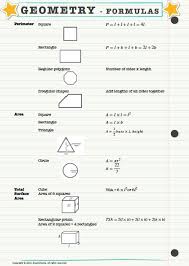 Gr7 8 Geometry Formulas Geometry Formulas Shapes Worksheets Regular Polygon