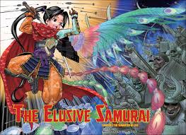 matsui yuusei, houjou tokiyuki (nige jouzu no wakagimi), nige jouzu no  wakagimi, shounen jump, commentary, english commentary, official art, 1boy,  arrow (projectile), black eyes, black hair, copyright name, full body,  gloves, holding,