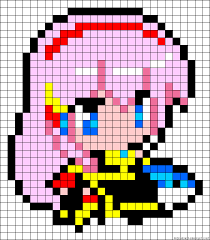 A49657 Friendship Bracelets Net Anime Perler Perler Bead Art Pixel Art Grid