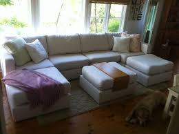 6s U Shaped Sectional With Ottoman In Custom Ivory Polylinen Covers Lovesac Sactional Living Rooms Lovesac Living Room Lovesac Sactional
