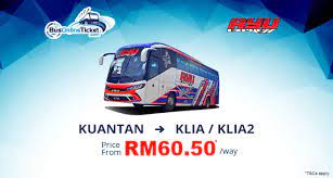 If you want to take a kuantan to kl flight. Bus From Kuantan To Klia Klia2 Ayu Express Busonlineticket Com