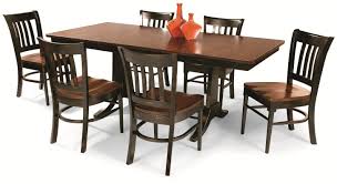 Uptown Solid Mahogany 7 Piece Trestle Table Dining Group By Cochrane Furniture Nebraska Furniture Mart Furniture Store