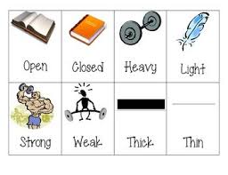 Freebie Picture Antonym Cards Kindergarten Antonyms Speech Therapy Activities Antonym