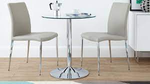 Since they are durable and lightweight in table of the best round glass dining tables reviews. Naro Glass And Elise 2 Seater Dining Set Glass Dining Table Small Glass Dining Table Dining Chairs