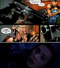 Hawkeye was designed as the superhero equivalent to green arrow, although purple. In The Comic Black Widows Kills Clint S Family In The Cinematic Black Widow Sacrifice Her Life For Clint S Family Marvelstudios