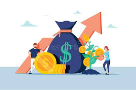 Investment Financial Business People Increasing Capital And Profits Wealth And Aff Increasing Capital Profits Peop In 2020 Investing Illustration Financial