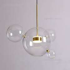 Glass chandelier fixtures make a great addition to the current lighting scheme or a good focal point for basing new designs. Soap Bubble Led Pendant Light With Clear Globe Glass