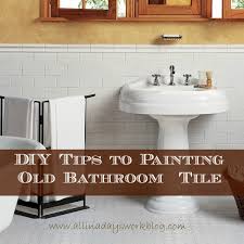 Want a really contemporary feel? Diy Tips To Painting Old Bathroom Tile All In A Days Workall In A Days Work