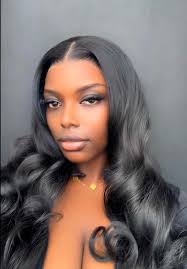 Wig ROSIE (Black) Price- 56,000 Texture- layered wavy Lace size- 13 x...