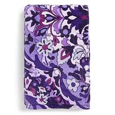 Large vera bradley handbag/tote with vibrant blue background and a splash of colorful flowers and bluebirds. Shop Vera Bradley Decorative Throws On Dailymail