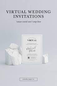 Virtual Wedding Invitation Template Live Stream Wedding Online Digital Invite Template Email Invitation Zoom Wedding Going Virtual Wedding Invitation Templates Wedding Invitations Invitations