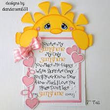 You Are My Sunshine Paper Piecing Premade 4 Border Scrapbook Album Danderson651 Paper Piecing Scrapbook Album My Sunshine
