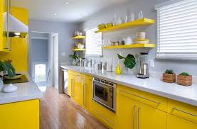 75 Kitchen Design And Remodelling Ideas Before And After Homeluf Yellow Kitchen Cabinets Yellow Kitchen Designs Yellow Kitchen