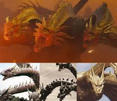 King ghidorah 2019 from the bandai movie monsters series i'm a long time godzilla collector, and this was a pleasant surprise. In Godzilla King Of The Monsters 2019 Each Of Ghidorah S Heads Is Slightly Different And Designed After Different Appearances In The Original Toho Movies Moviedetails