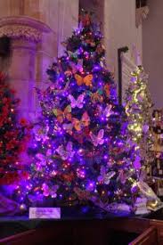 Butterfly Christmas Tree Absolutely In Love With This Idea Purple Christmas Tree Holiday Christmas Tree Purple Christmas