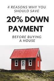 4 Reasons To Save 20 Down Payment Before Buying A House House Down Payment Save For House Down Payment