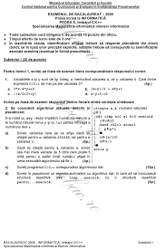 Varianta 11 2009 Informatica Intensiv C C