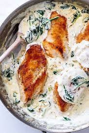 Creamy Spinach Garlic Parmesan Chicken Simply Delicious Recipe Chicken Parmesan Recipes Chicken Spinach Recipes Chicken Recipes