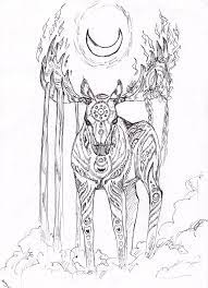 This heavier paper is also good for colored pencils or crayons. Moose God By Karuma91 On Deviantart Pagan Gods Art Coloring Pages