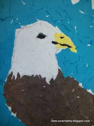 We Heart Art Torn Paper Eagles Paper Art Projects Art Projects Art