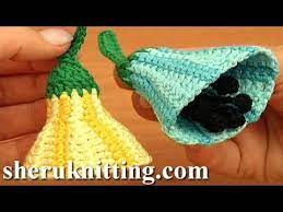 3d Striped Crochet Bell Flower Pattern Tutorial 82 See More Flowers To Crochet Crochet Flowers Crochet Crochet Lessons