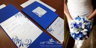 A Vibrant Wedding Web Blog Blue Wedding Invitations Silver Wedding Invitations Royal Blue Wedding Invitations