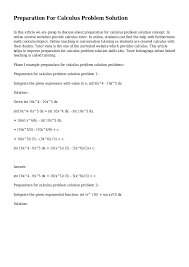 Each mutation goes through two key phases: Preparation For Calculus Problem Solution