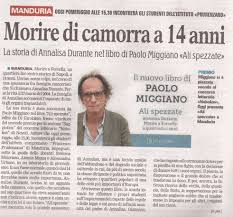 Annalisa durante era una ragazza di 14 anni, graziosa, con i suoi occhi azzurri e il sorriso sempre annalisa durante. Manduria La Storia Di Annalisa Durante La Ragazza Di 14 Anni Ammazzata A Forcella Nel Corso Di Un Raid Camorristico Raccontata Oggi Agli Studenti Del Prudenzano