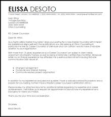 Jul 22, 2020 · read the sample cover letter below, which you can use as a framework for writing your own career change cover letter. Career Counselor Cover Letter Sample Cover Letter Templates Examples