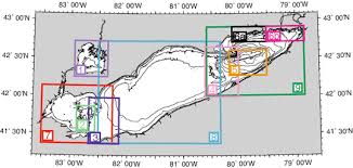 bathymetry of lake erie and lake saint clair