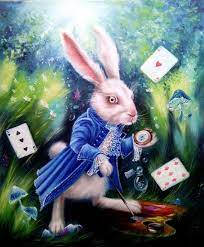 White Rabbit Draws Oil Painting Rabbit Alice In Wonderland Etsy White Rabbit Alice In Wonderland Rabbit Drawing Alice In Wonderland Drawings