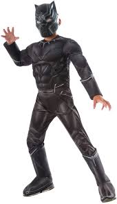 The bucky barnes costume involves a leather then this captain america cosplay costume is the one for you! Amazon Com Rubie S Costume Captain America Civil War Deluxe Black Panther Costume Child Large Toys Games