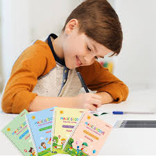 Set of 4 Child Learning Book, Writing Practice Copy Books, Magic Pract –  eveen.pk