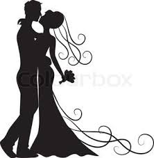 Cute Bride And Groom Silhouette Bride And Groom Silhouette Wedding Silhouette Silhouette Stencil