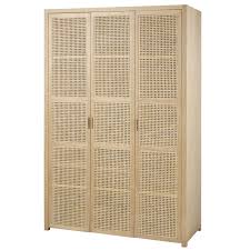 3 Turiger Kleiderschrank Mit Rattangeflecht Canopy Maisons Du Monde Kleiderschrank Holz Kleiderschrank Schrank