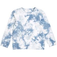 Here are 3 different ways to can tie dye a shirt using. Miles Baby Light Sweatshirt Tie Dye Blue Grey La Culotte A L Envers